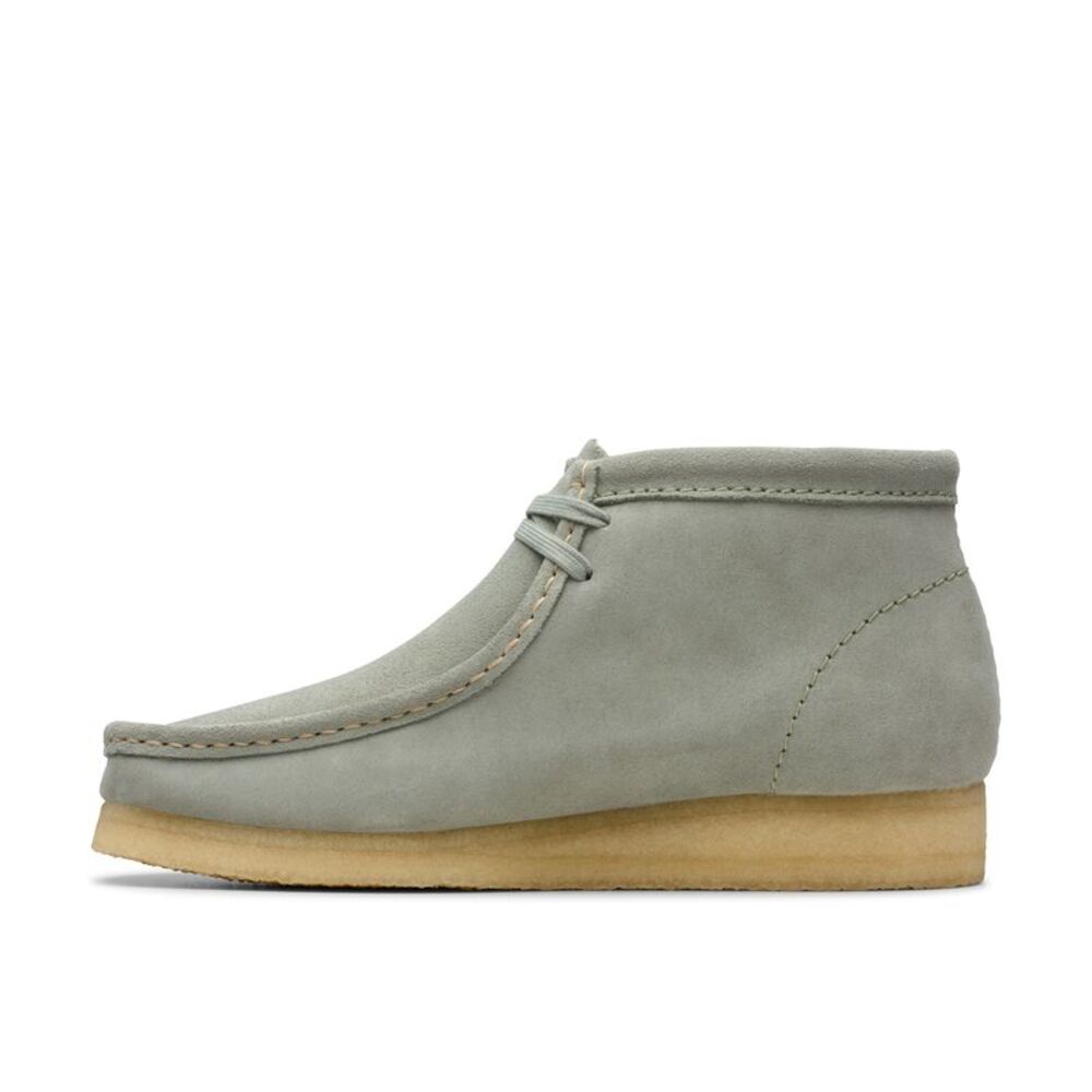Clarks Mens Wallabee Boot Gray Boots (NWT) - Picture 2 of 6